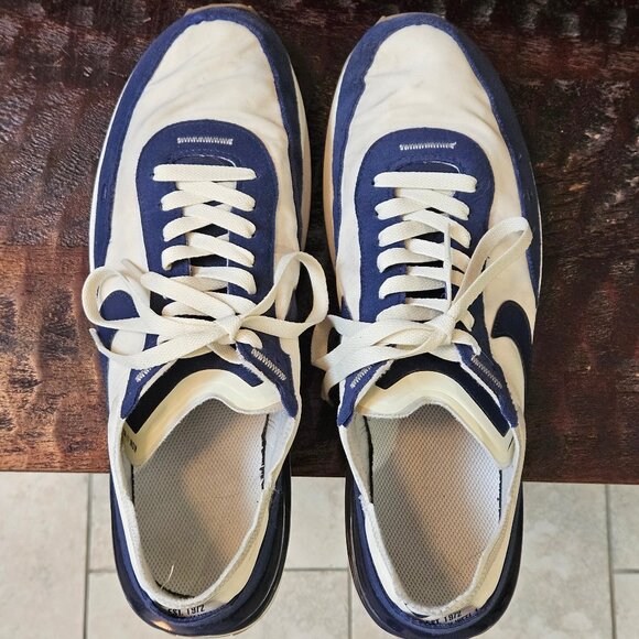 Nike Men's Waffle One SE Trainers, Midnight Navy/Coconut Milk, Sz 13 - Picture 6 of 16